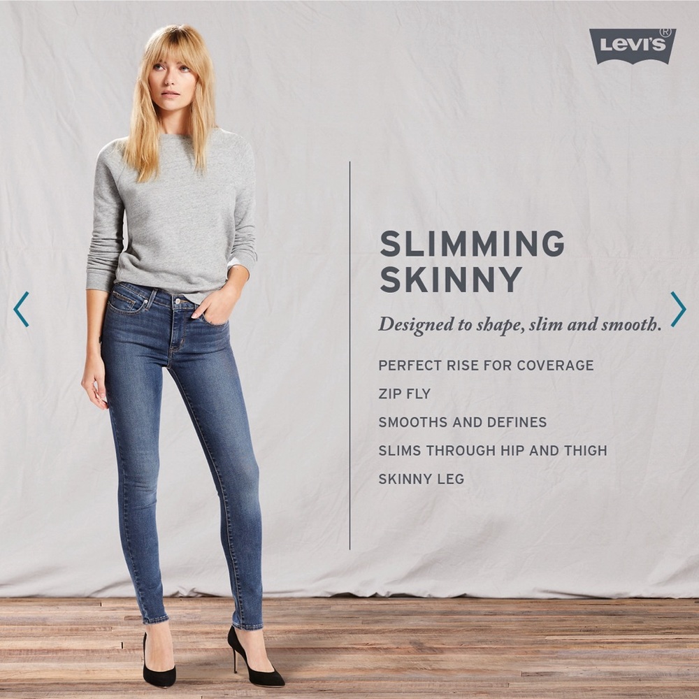 Levi’s Slimming Skinny Jeans 31x32